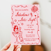 Galentines Girls Night Party Valentine Party Gezei