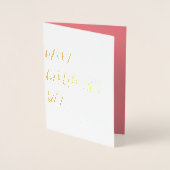 Galentines Gold-Pink-Karte-Design Folienkarte (Vorderseite)