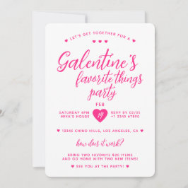 Galentine's Lieblings-Dinge-Party Einladung