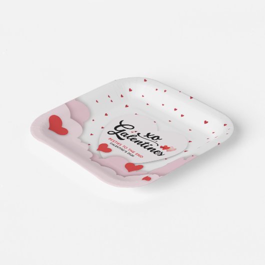 Galentine's  pappteller (Gewinkelt)