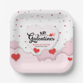 Galentine's  pappteller (Vorderseite)