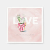 Galentines Party Decor Valentinins Themenbereich Serviette (Vorderseite)