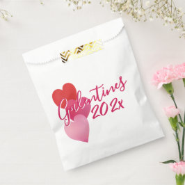 Galentines Party Favor Bag with 3 Hearts Geschenktütchen