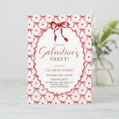 Galentine's Party Mädchen Einladung (Stehend Vorderseite)