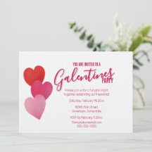 Galentines-Party mit 3 Herzen