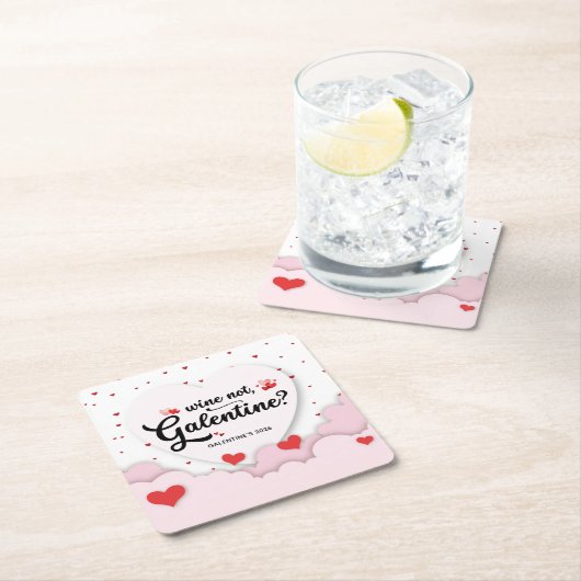 Galentine's rechteckiger pappuntersetzer (Vor Ort)