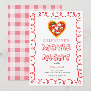 Galentine's Retro-Filmabend Einladung
