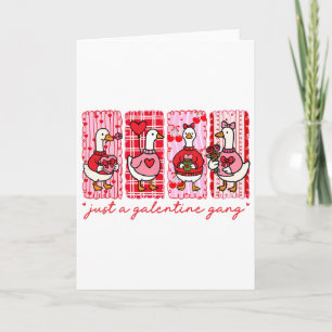 Galentines Tag Frauen Galentines Gang Goose Valent Karte