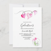 Galentines Themed Brautparty Einladung (Vorderseite)