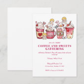 GALENTINES VALENTINE'S DAY CUPID KAFFEE TASSE SÜSS EINLADUNG (Vorne/Hinten)