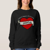 GALENTINE's Valentine's Day OVARIES before BROVARI Sweatshirt (Vorderseite)