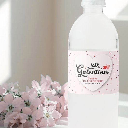 Galentine's  wasserflaschenetikett
