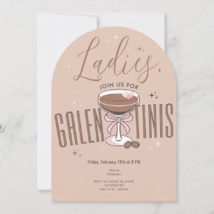 Galentini Martini Mocha Mousse Galentine DayParty Einladung