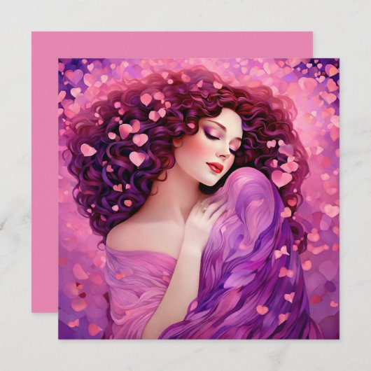 Galentinische Karte "Für immer" (Vorne/Hinten)