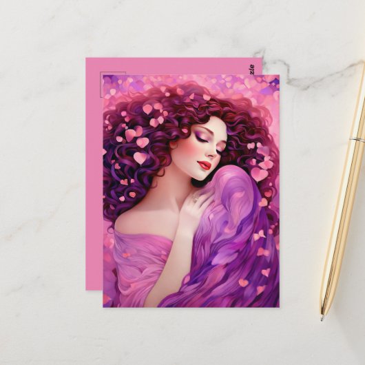 Galentinische Karte "Für immer" (Vorderseite/Rückseite Beispiel)