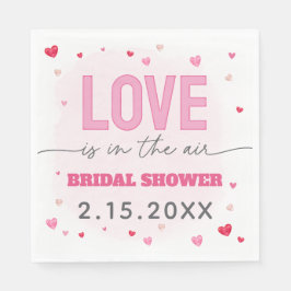 Galentinische Liebe ist im Air Brautparty Serviette