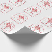 Galentinische Party-Täler bestie Herzblasen Geschenkpapier (Ecke)