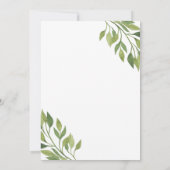 Galentinisches Tagesgrün-Party Einladung (Rückseite)