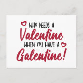 Galentinstag der Neuen Typografie Postkarte (Vorderseite)