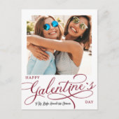 Galentinstag des modernen Fotos Postkarte (Vorderseite)