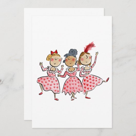 Galentinstag Einladung (Vorne/Hinten)