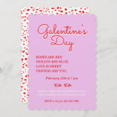 Galentinstag Einladung Design (Vorne/Hinten)