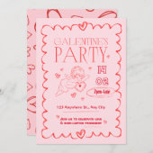 Galentinstag Einladung Idee (Vorne/Hinten)