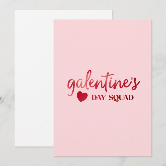 Galentinstag Feiertagskarte (Vorne/Hinten)