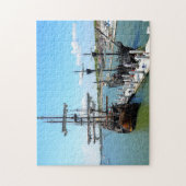 Galeonen Schiff Hintergrund Puzzle (Vertikal)