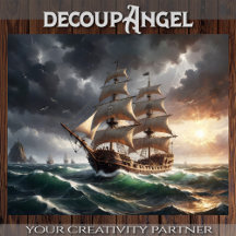 Galeone's letzter Stand - Dekoupage -