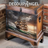 Galeone's letzter Stand - Dekoupage - Seidenpapier