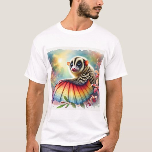 Galeopithecus Majesty 290824AREF145 - Watercolor T-Shirt (Vorderseite)