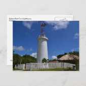 Galera Point Toco Lighthouse, Trinidad Postkarte (Vorne/Hinten)
