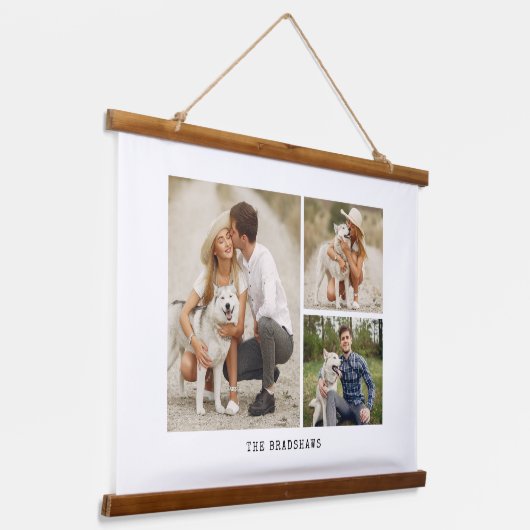 Galerie 3 Personalisiertes Foto Wandteppich Mit Holzrahmen (Gewinkelt)