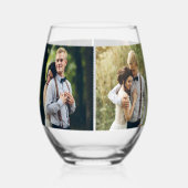 Galerie 4 Personalisiertes Foto Weinglas Ohne Stiel (Rückseite)