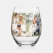 Galerie 8 Foto Personalisiert Weinglas Ohne Stiel (Rückseite)