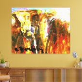 Galerie "Akashic Platten Librarian" Umhüllte Canva Leinwanddruck (Insitu (Wohnzimmer))