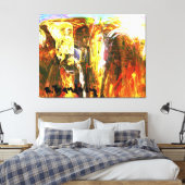 Galerie "Akashic Platten Librarian" Umhüllte Canva Leinwanddruck (Insitu (Schlafzimmer))