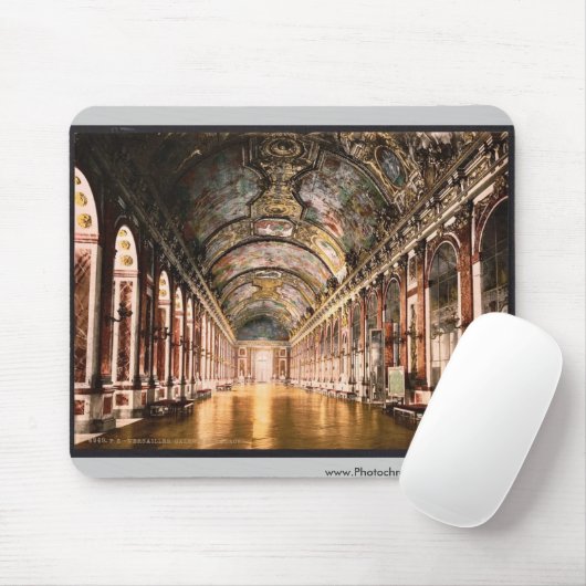 Galerie der Spiegel, Versailles, Frankreich Mousepad (Mit Mouse)