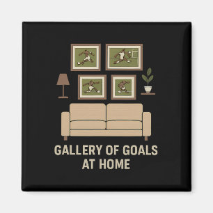 Galerie der Ziele Zu Hause Fußballfan-Design  Magnet