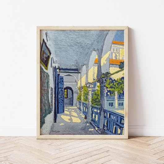 Galerie eines marokkanischen Riads | Georges Gaudi Poster