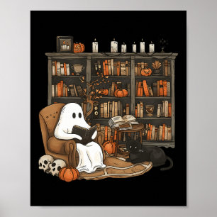 Galerie für Leseliebhaber von Ghost Reading Hallow Poster