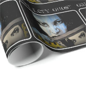 "Galerie-Geist" auf glattem Packpapier (Rolleneckpunkt)