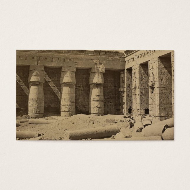 Galerie im zweiten Gericht von Thutmose I bei Medi (Vorderseite)