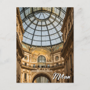 Galerie in Mailand Italien Reise Postkarte