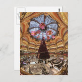 Galerie Lafayette Haussmann Dome Postkarte (Vorne/Hinten)