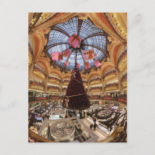 Galerie Lafayette Haussmann Dome Postkarte (Vorderseite)