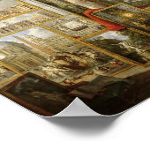Galerie mit Blick auf das moderne Rom, 1759 Poster (Ecke)