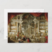 Galerie mit Blick auf das moderne Rom, 1759 Postkarte (Vorne/Hinten)