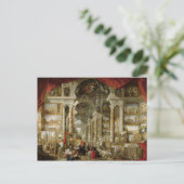 Galerie mit Blick auf das moderne Rom, 1759 Postkarte (Stehend Vorderseite)